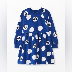 Hanna Andersson Print Knit Dress Pandas